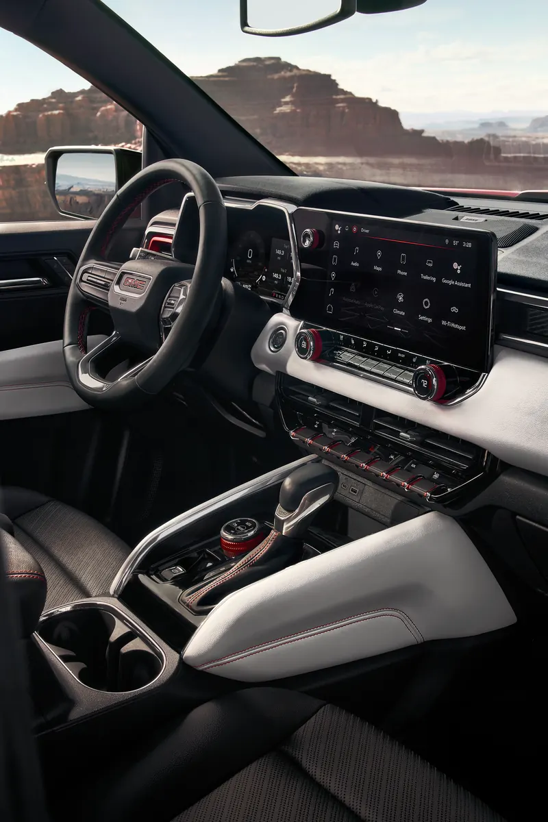 2026 GMC Canyon infotainment system at Coffman Truck Sales in Aurora IL