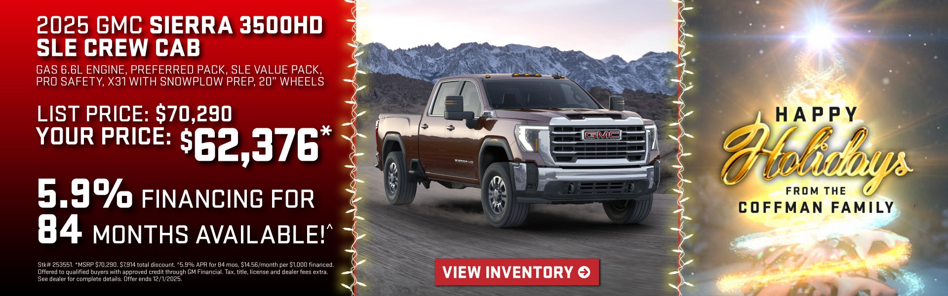 2025 GMC Sierra 3500HD SLE