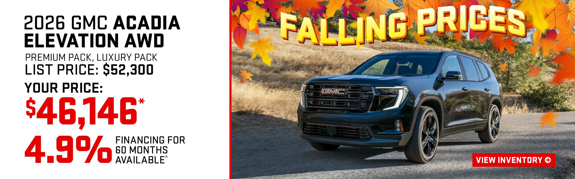 2026 GMC ACADIA ELEVATION AWD
