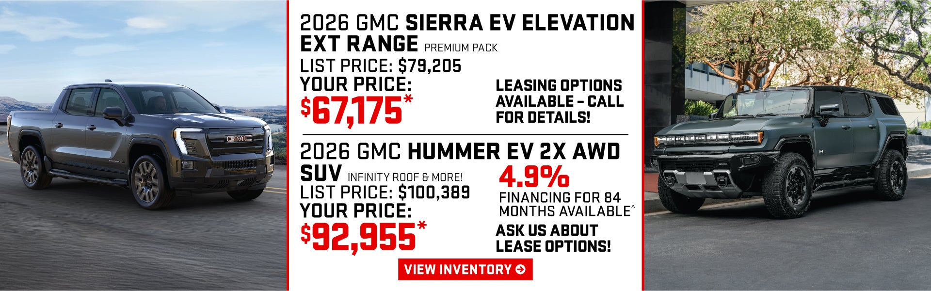 2026 GMC Sierra EV Elevation EXT Range 