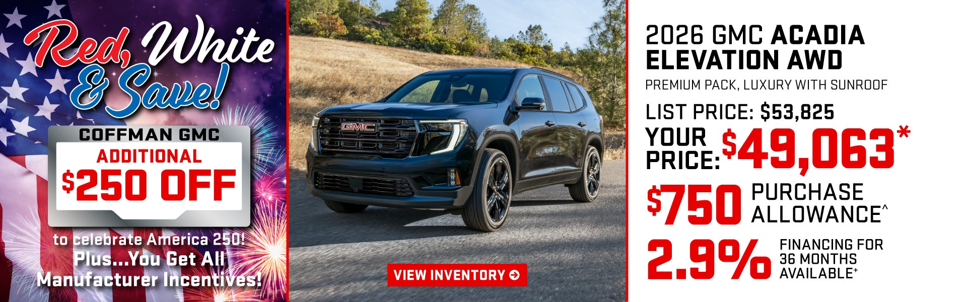 2026 GMC Acadia Elevation AWD