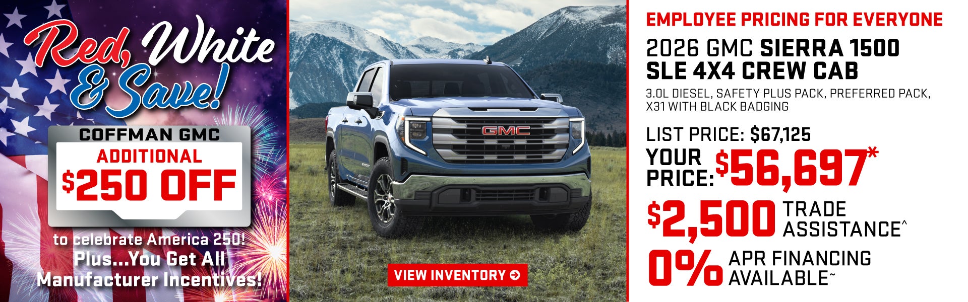2026 GMC Sierra 1500 SLE 4x4 Crew Cab